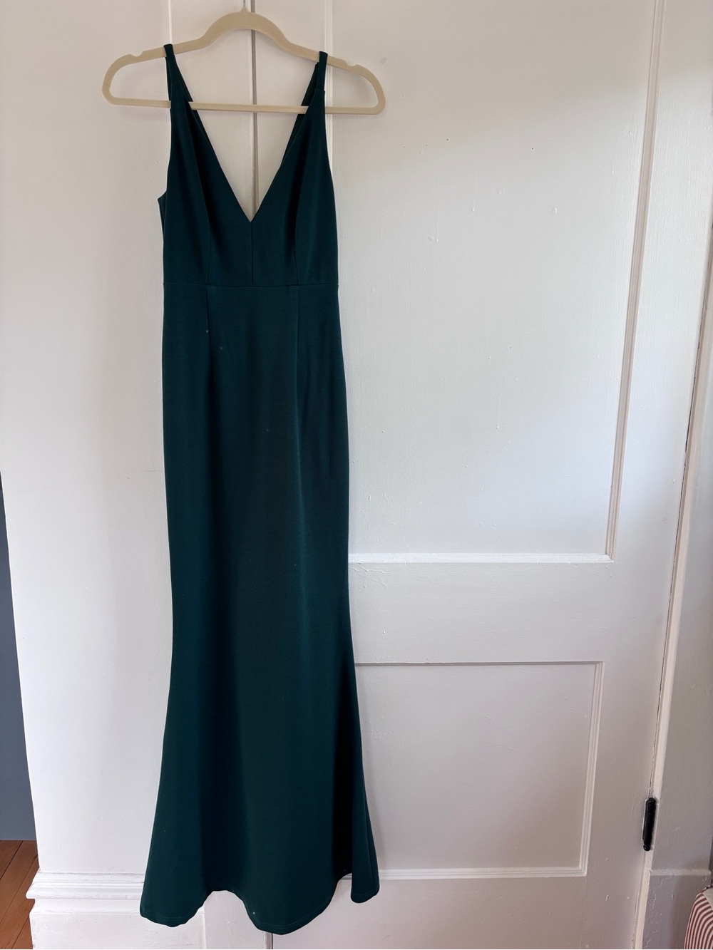 Lulu's Deep Teal V-Neck Maxi Dress